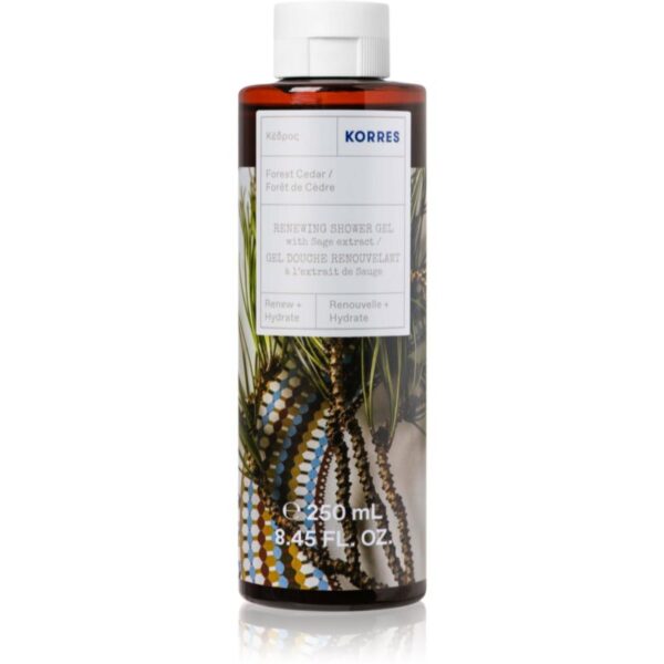Korres Forest Cedar gel de dus revigorant 250 ml-Țena