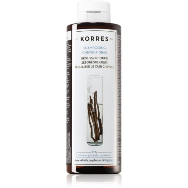 Korres Liquorice and Urtica șampon pentru păr gras 250 ml-ro
