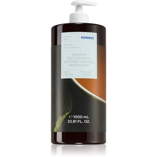 Korres Mint Tea gel de dus revigorant 1000 ml-ro