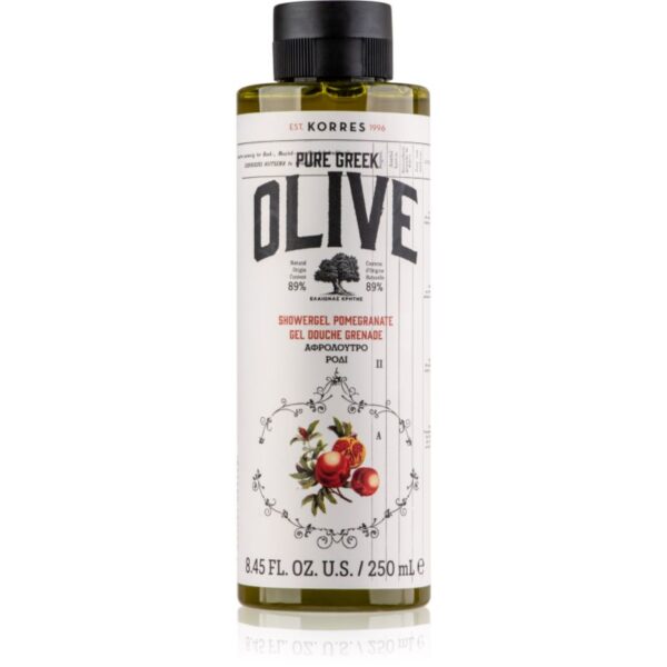 Korres Pure Greek Olive & Pomegranate Gel de duș energizant 250 ml-ro