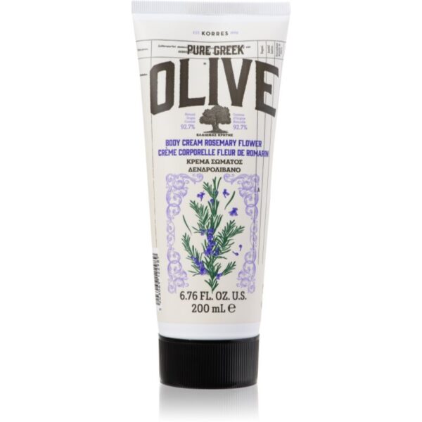 Korres Pure Greek Olive & Rosemary Flower crema de corp hidratanta cu ulei de masline 200 ml-ro