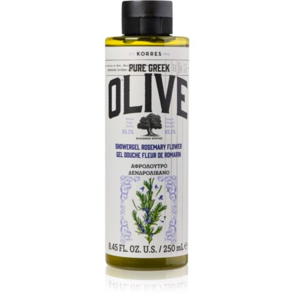Korres Pure Greek Olive & Rosemary Flower gel de dus revigorant 250 ml-ro