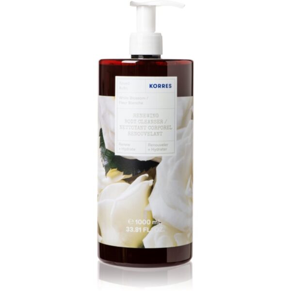 Korres White Blossom gel de dus imbatator cu arome florale 1000 ml-ro