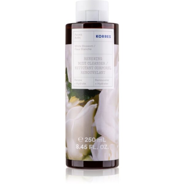Korres White Blossom gel de dus imbatator cu arome florale 250 ml-Țena