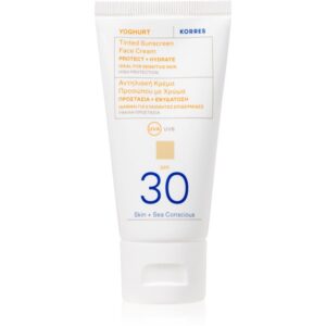 Korres Yoghurt Tinted Sunscreen crema protectoare cu efect de tonifiere SPF 30 50 ml-ro