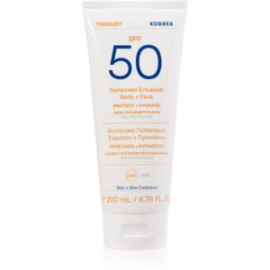 Korres Yoghurt lotiune pentru bronzat cu efect de hidratare SPF 50 200 ml-ro