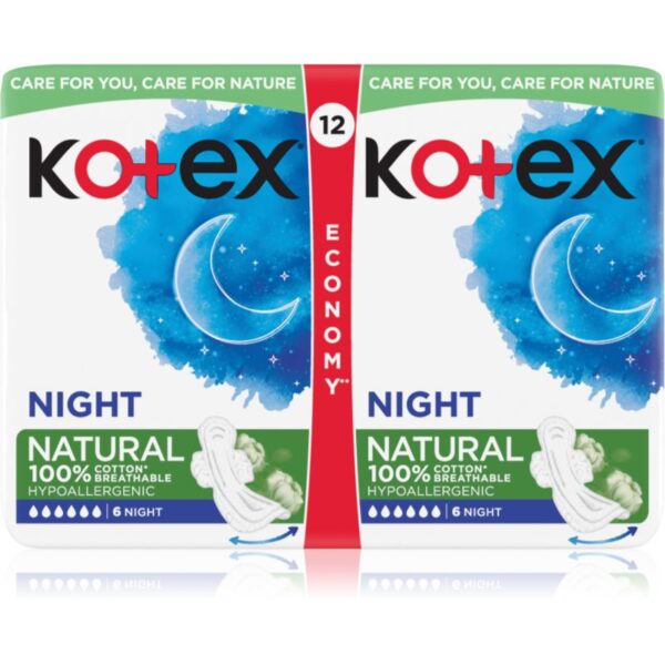 Kotex Natural Night absorbante 12 buc-Țena