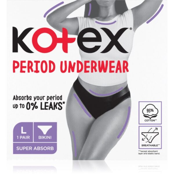 Kotex Period Underwear Size L chiloți menstruali mărime L 1 buc-Țena