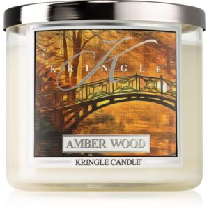 Kringle Candle Amber Wood lumânare parfumată 396