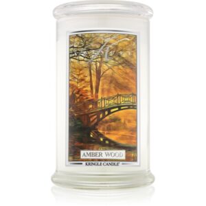 Kringle Candle Amber Wood lumânare parfumată 624 g-ro