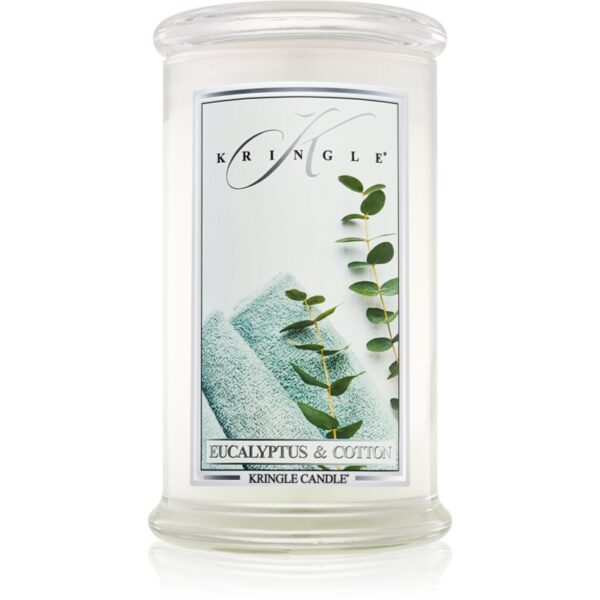 Kringle Candle Eucalyptus & Cotton lumânare parfumată 624 g-ro