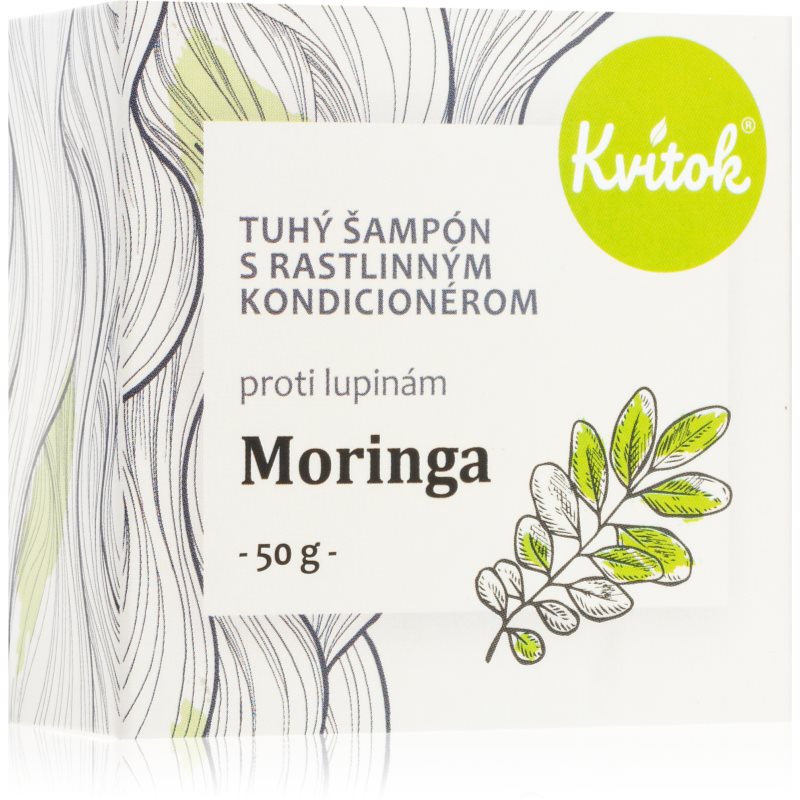 Kvitok Moringa șampon organic solid anti matreata 50 g-ro