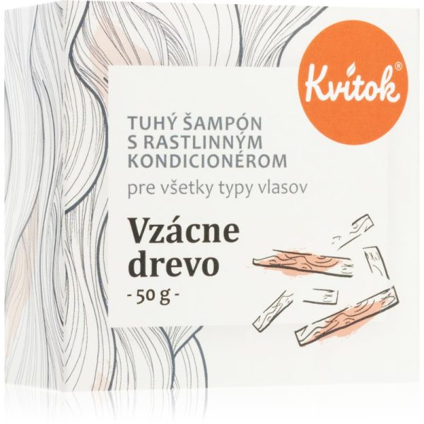 Kvitok Rare wood șampon solid pentru părul închis la culoare 50 g-ro