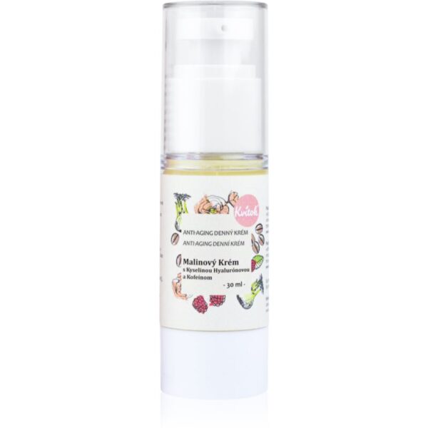 Kvitok Raspberry Cream with Caffeine crema de zi pentru ten matur 40+ 30 ml-ro