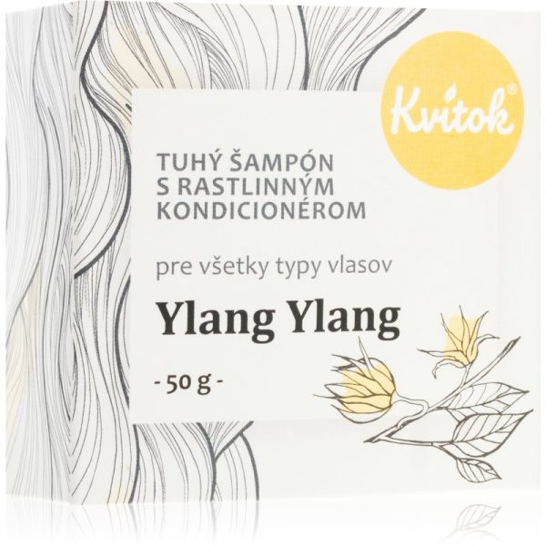 Kvitok Ylang Ylang șampon solid pentru par blond 50 g-ro