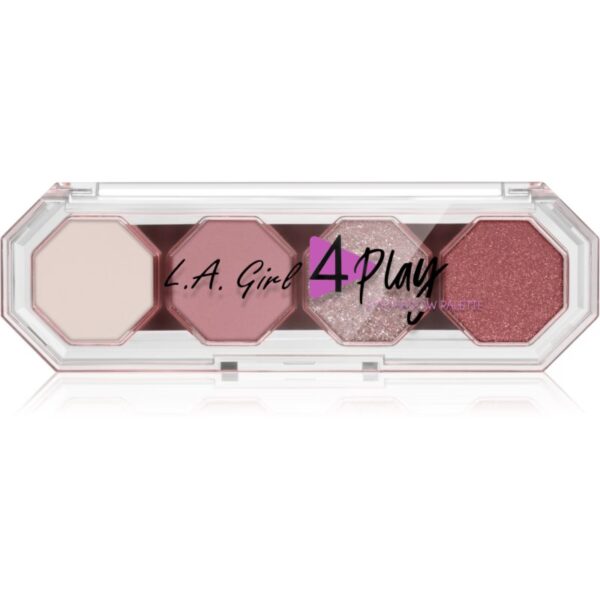 L.A. Girl Cosmetics 4 Play paletă cu farduri de ochi culoare Feel Good 3.2 g-Țena