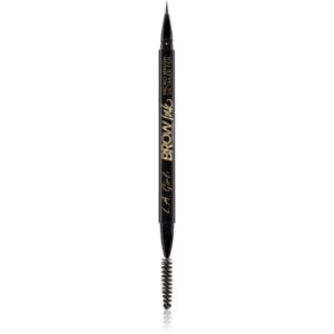 L.A. Girl Cosmetics Brow Ink creion pentru sprancene cu pensula culoare Dark Brown 0.45 ml-ro