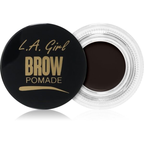 L.A. Girl Cosmetics Brow Pomade pomadă pentru sprâncene culoare Soft Black 3 g-ro
