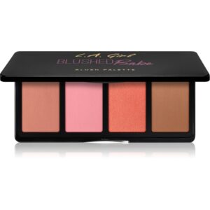 L.A. Girl Cosmetics Fanatic paleta fard de obraz culoare Blushed Babe 4x4 g-Țena