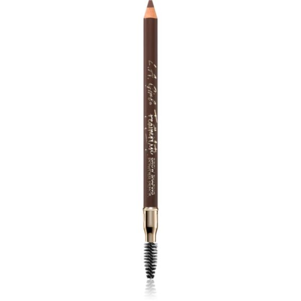 L.A. Girl Cosmetics Featherlite creion de sprancene de lunga durata cu pensula culoare Medium Brown 1.1 g-ro