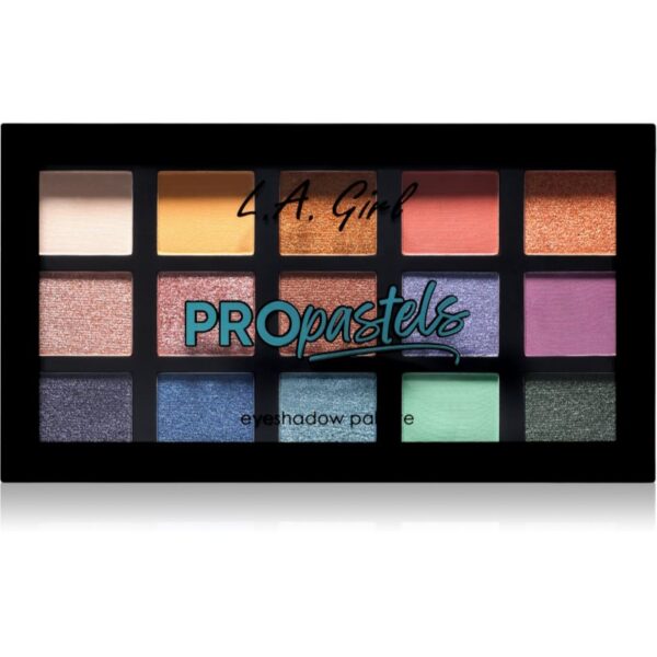 L.A. Girl Cosmetics PRO Pastels paletă cu farduri de ochi 18 g-Țena