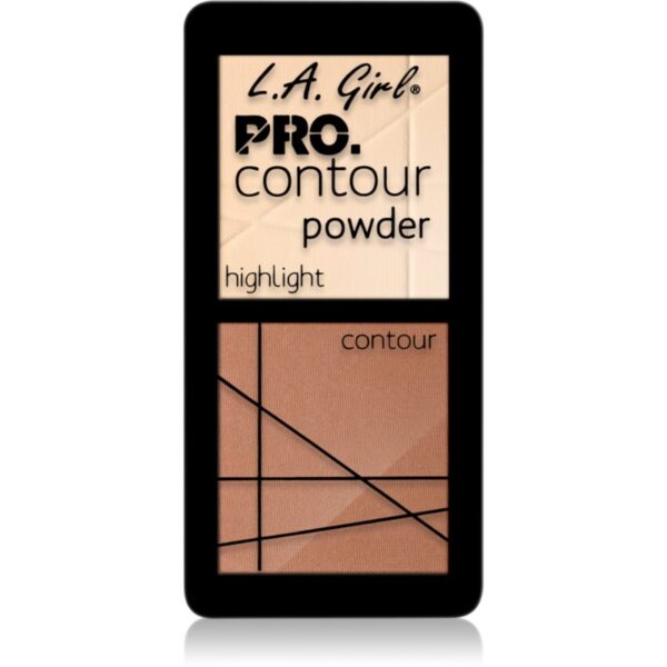 L.A. Girl Cosmetics PRO. Contour Powder Patela pentru conturul fetei culoare Light 5.6 g-ro