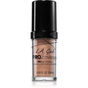 L.A. Girl Cosmetics PRO. Coverage fond de ten lichid iluminator culoare Fair 28 ml-ro