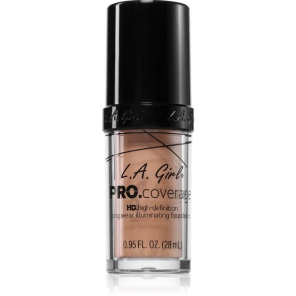 L.A. Girl Cosmetics PRO. Coverage fond de ten lichid iluminator culoare Fair 28 ml-ro