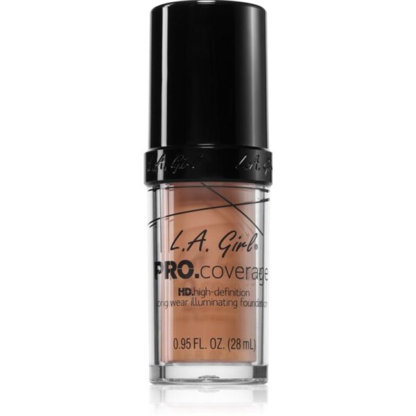 L.A. Girl Cosmetics PRO. Coverage fond de ten lichid iluminator culoare Nude Beige 28 ml-ro