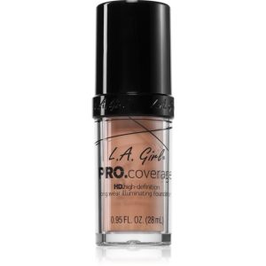 L.A. Girl Cosmetics PRO. Coverage fond de ten lichid iluminator culoare Porcelain 28 ml-ro