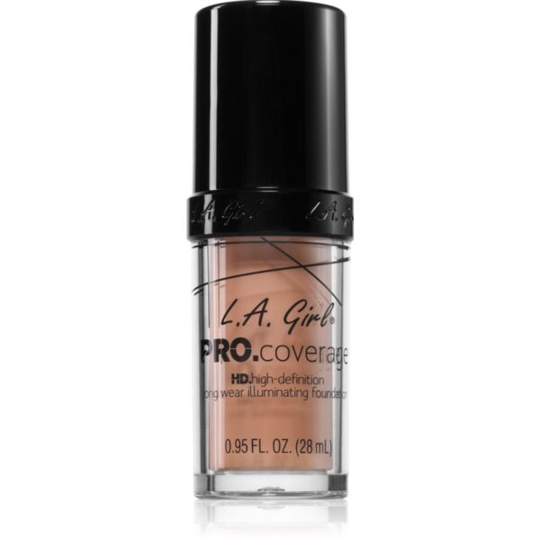 L.A. Girl Cosmetics PRO. Coverage fond de ten lichid iluminator culoare Porcelain 28 ml-ro