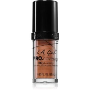 L.A. Girl Cosmetics PRO. Coverage fond de ten lichid iluminator culoare Sand 28 ml-Țena