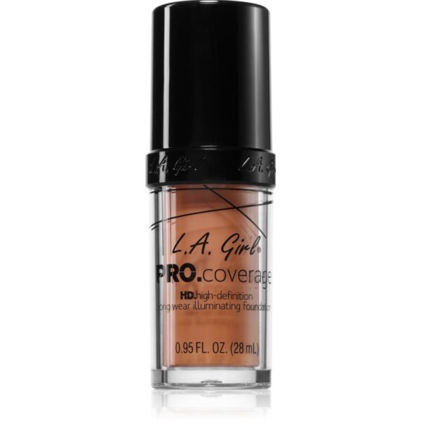 L.A. Girl Cosmetics PRO. Coverage fond de ten lichid iluminator culoare Soft Honey 28 ml-ro