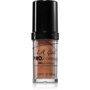 L.A. Girl Cosmetics PRO. Coverage fond de ten lichid iluminator culoare Warm Beige 28 ml-ro