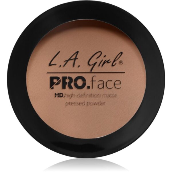 L.A. Girl Cosmetics PRO. Face HD pudra compacta cu efect matifiant culoare Warm Honey 7 g-Țena
