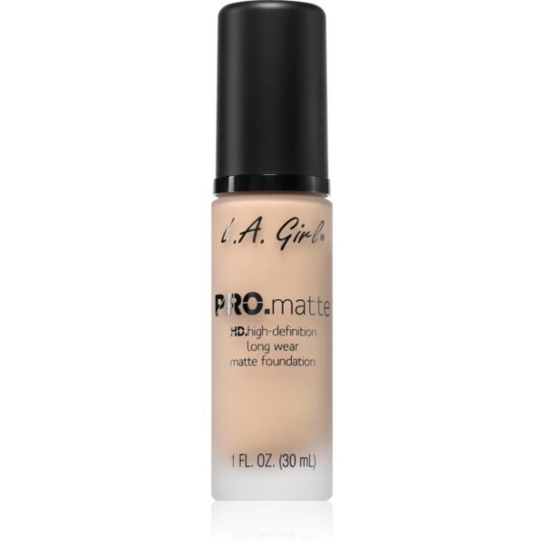 L.A. Girl Cosmetics PRO. Matte HD machiaj persistent cu efect matifiant culoare Beige 30 ml-Țena