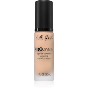 L.A. Girl Cosmetics PRO. Matte HD machiaj persistent cu efect matifiant culoare Bisque 30 ml-Țena