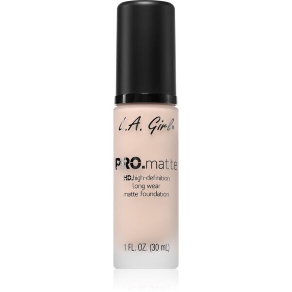 L.A. Girl Cosmetics PRO. Matte HD machiaj persistent cu efect matifiant culoare Ivory 30 ml-Țena