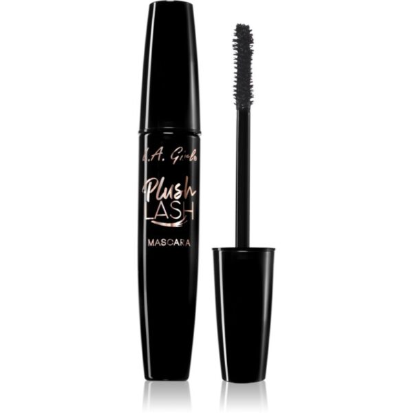 L.A. Girl Cosmetics Plush Lash mascara pentru volum si curbare culoare Velvety Black 10 g-ro