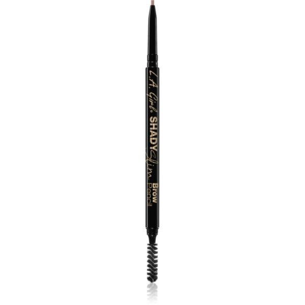 L.A. Girl Cosmetics Shady Slim creion pentru sprancene cu pensula culoare Taupe 0.08 g-ro