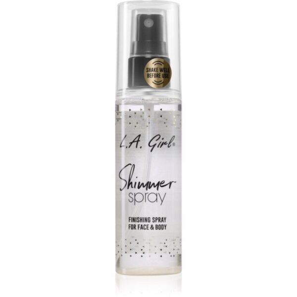 L.A. Girl Cosmetics Shimmer Spray fixator make-up pentru fata si corp culoare Gold 80 ml-Țena