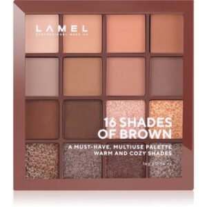LAMEL 16 Shades Of Brown paletă cu farduri de ochi 16 g-Țena