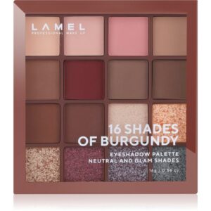 LAMEL 16 Shades of Burgundy paletă cu farduri de ochi 16 g-Țena
