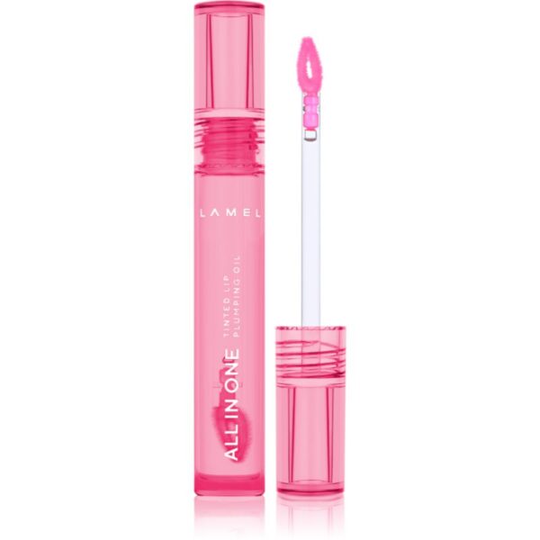 LAMEL All in One Lip Tinted Plumping Oil ulei nuanțator pentru buze pentru volum maxim № 403 3 ml-ro