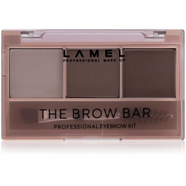 LAMEL BASIC The Brow Bar paleta pentru machiaj sprancene cu pensula #402 4