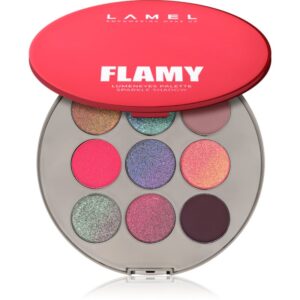 LAMEL Flamy Lumeneyes Palette paletă cu farduri de ochi 9 g-Țena