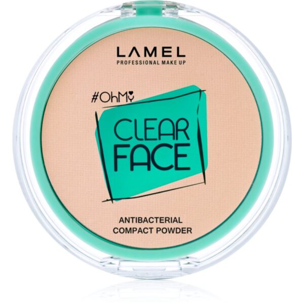 LAMEL OhMy Clear Face pudra compacta antibacterial culoare 401 Light Natural 6 g-Țena