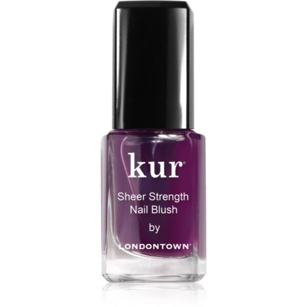 LONDONTOWN Kur Sheer Strength Nail Blush îngrijire nuanțatoare pentru fermitate și iluminare pentru unghii culoare Concord 12 ml-ro