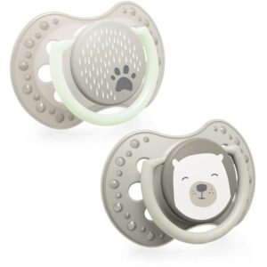 LOVI Buddy Bear suzetă 3-6 m 2 buc-Țena
