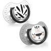 LOVI Salt & Pepper suzetă 0-3 m 2 buc-Țena